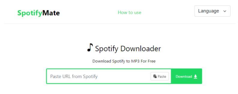 SpotifyMate Online Spotify Converter Free